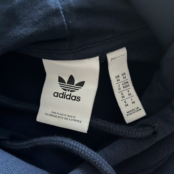 Medium Men’s Blue Adidas Hoodie Perfect Condition - Picture 3 of 3